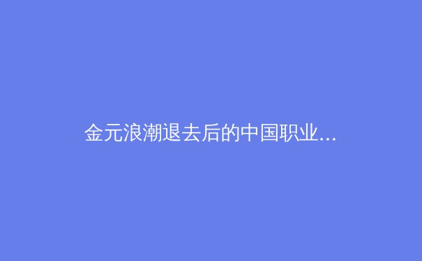 金元浪潮退去后的中国职业体育：寻找可持续的发展新范式 - 2